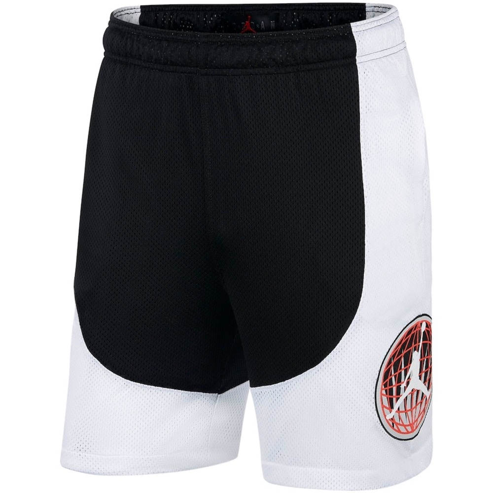 Men’s Air Jordan Legacy Flight Nostalgia AJ9 Mesh Shorts Black/White Size Small